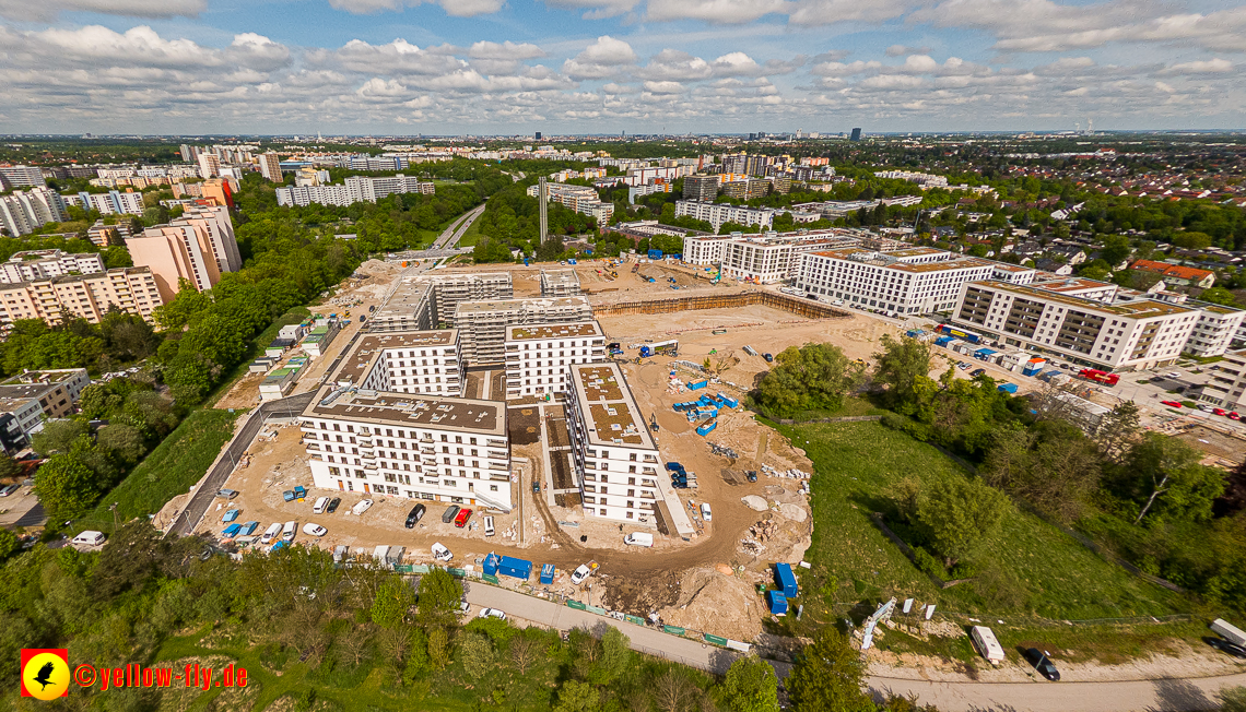 17.05.2023 - Baustelle Alexisquartier und Pandion Verde in Neuperlach